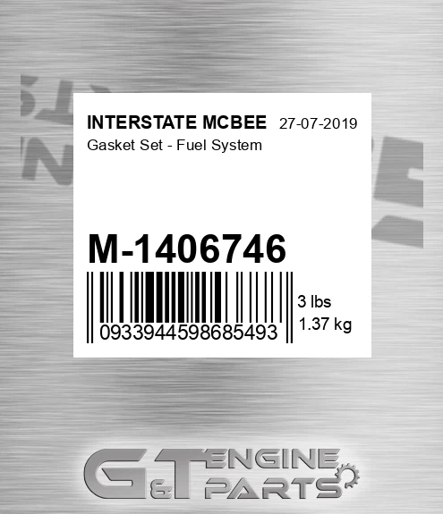 M-1406746 Gasket Set - Fuel System for INTERSTATE MCBEE