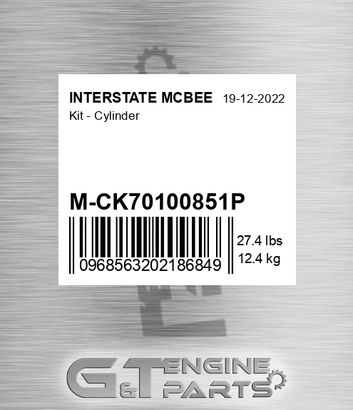 M-CK70100851P Kit - Cylinder