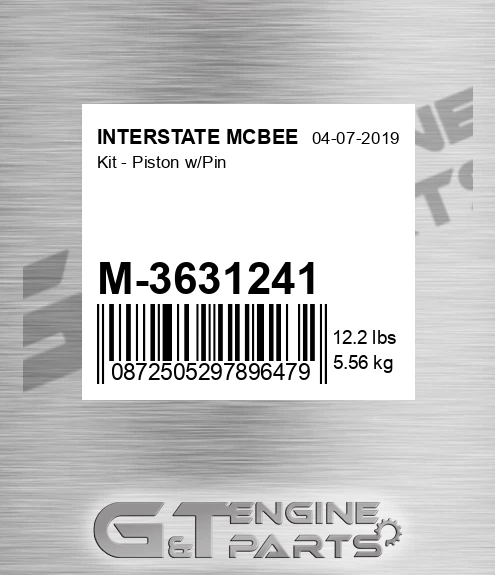 M-3631241 Kit - Piston W/pin