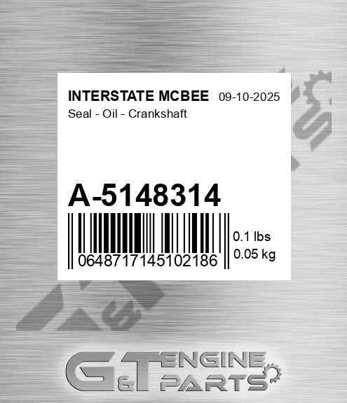 A-5148314 Seal - Oil - Crankshaft