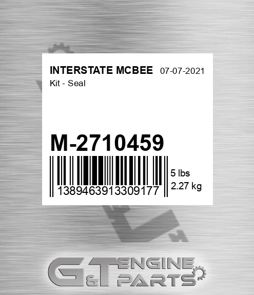 M-2710459 Kit - Seal for INTERSTATE MCBEE