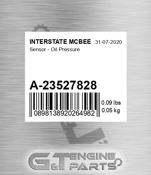A-23527828 Sensor - Oil Pressure