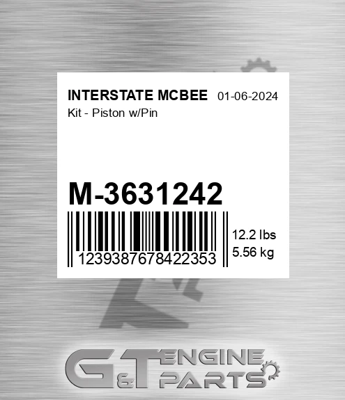 M-3631242 Kit - Piston W/pin