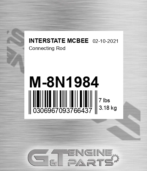 M-8N1984 Connecting Rod for INTERSTATE MCBEE