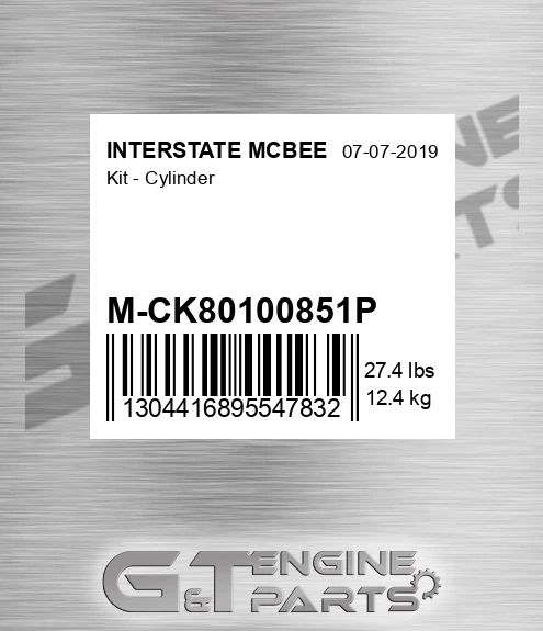 M-CK80100851P Kit - Cylinder