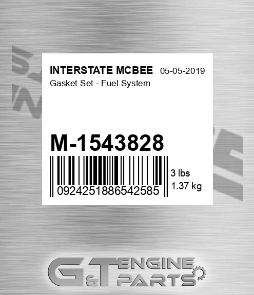 M-1543828 Gasket Set - Fuel System for INTERSTATE MCBEE