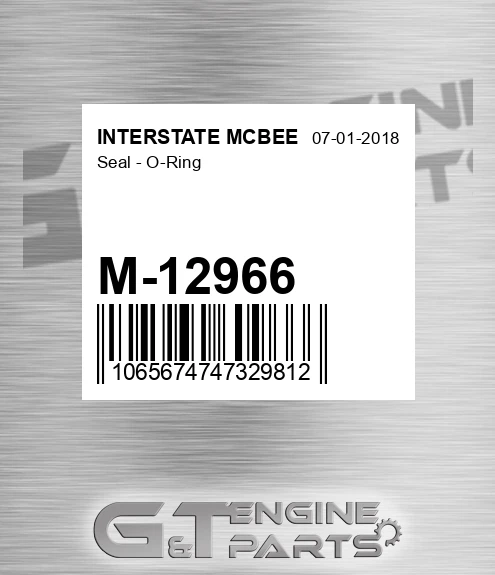 M-12966 Seal - O-ring