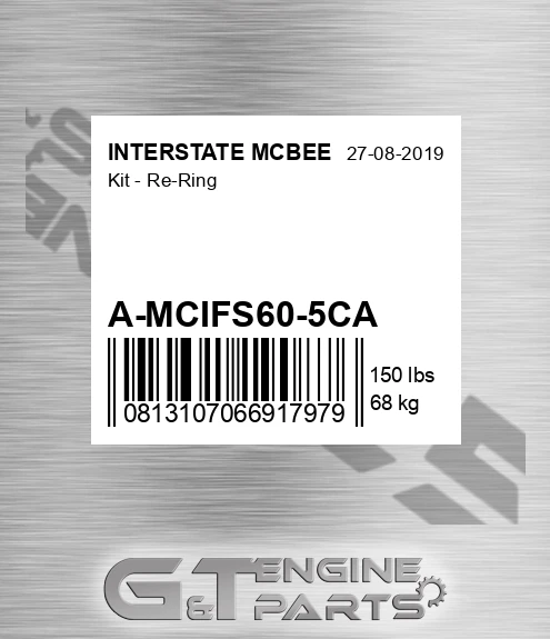 A-MCIFS60-5CA Kit - Re-ring