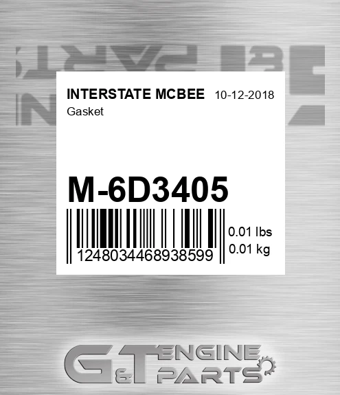 M-6D3405 Gasket for INTERSTATE MCBEE