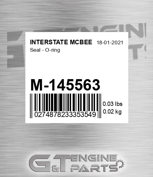 M-145563 Seal - O-ring