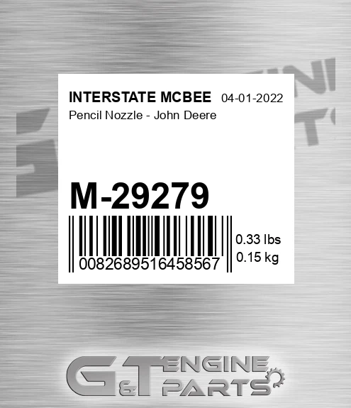 M-29279 Pencil Nozzle - John Deere