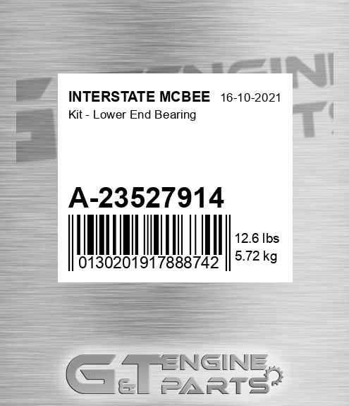A-23527914 Kit - Lower End Bearing