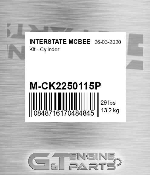M-CK2250115P Kit - Cylinder for INTERSTATE MCBEE