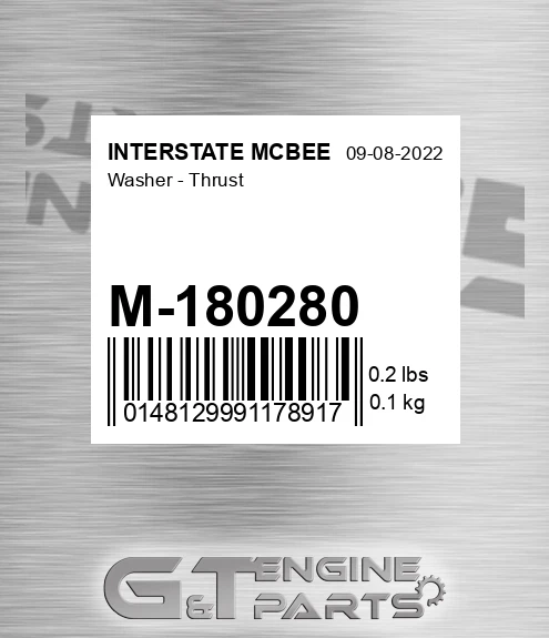 M-180280 Washer - Thrust