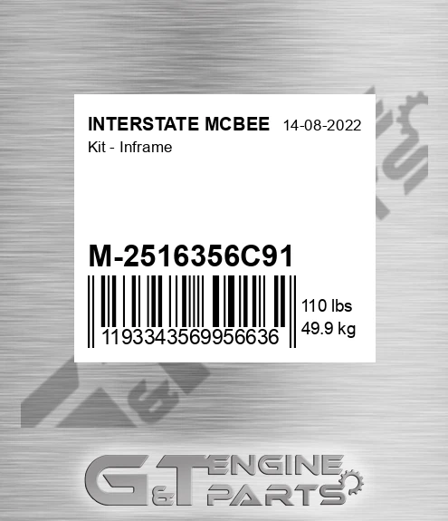 M-2516356C91 Kit - Inframe