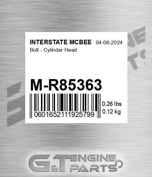 M-R85363 Bolt - Cylinder Head