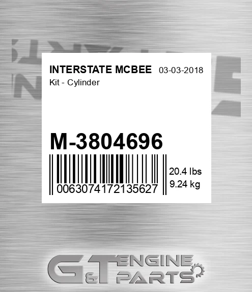 M-3804696 Kit - Cylinder