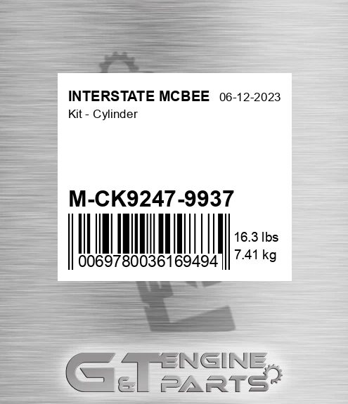 M-CK9247-9937 Kit - Cylinder