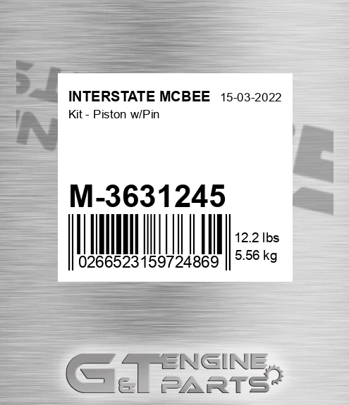 M-3631245 Kit - Piston W/pin