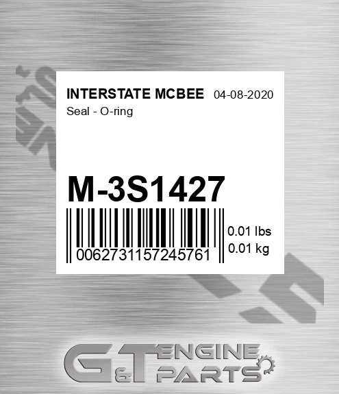 M-3S1427 Seal - O-ring for INTERSTATE MCBEE