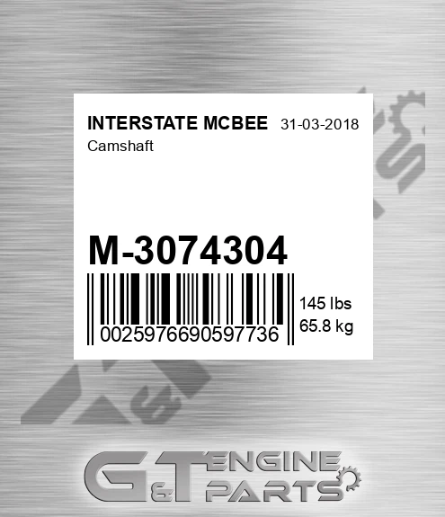 M-3074304 Camshaft