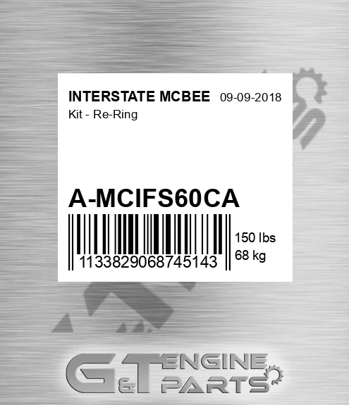 A-MCIFS60CA Kit - Re-ring