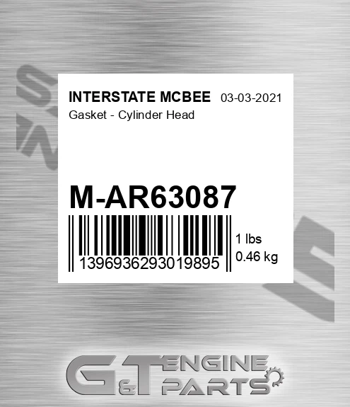 M-AR63087 Gasket - Cylinder Head