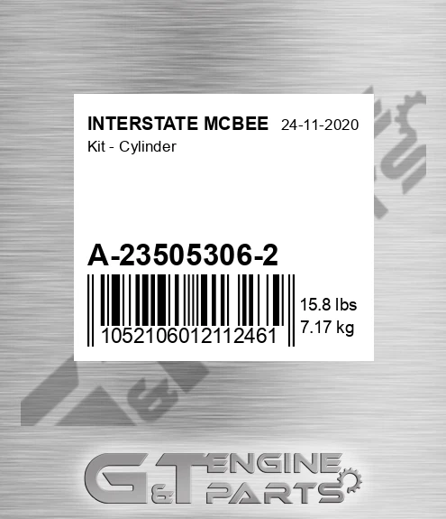 A-23505306-2 Kit - Cylinder