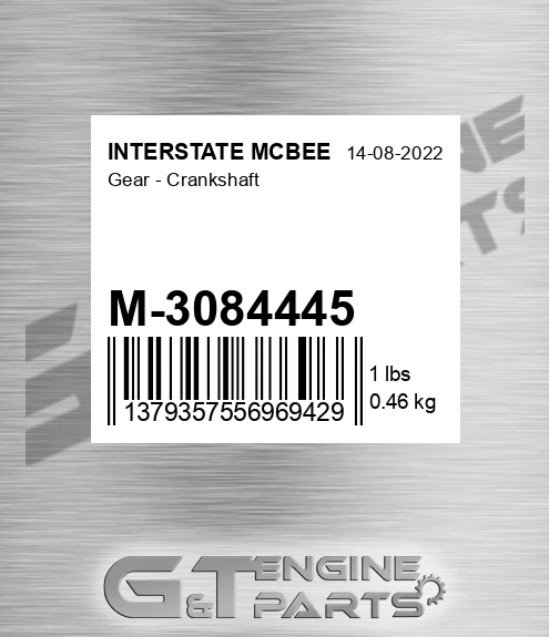 M-3084445 Gear - Crankshaft