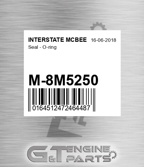 M-8M5250 Seal - O-ring for INTERSTATE MCBEE