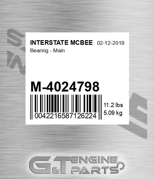 M-4024798 Bearing - Main