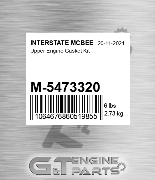 M-5473320 Upper Engine Gasket Kit