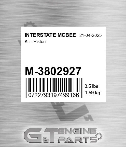 M-3802927 Kit - Piston