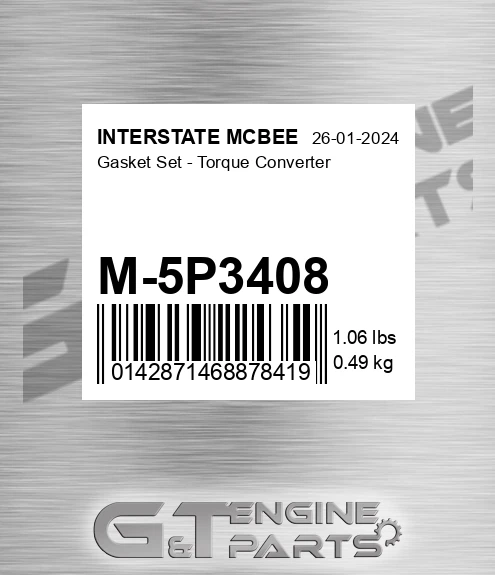 M-5P3408 Gasket Set - Torque Converter for INTERSTATE MCBEE