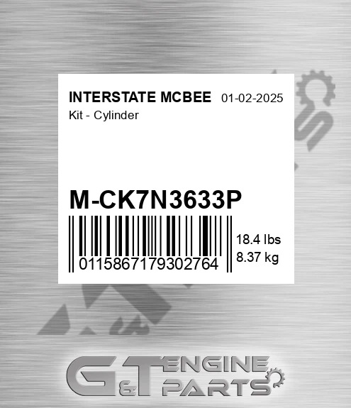 M-CK7N3633P Kit - Cylinder for INTERSTATE MCBEE