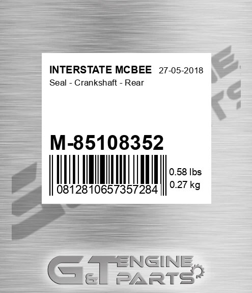 M-85108352 Seal - Crankshaft - Rear