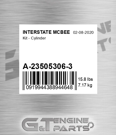 A-23505306-3 Kit - Cylinder