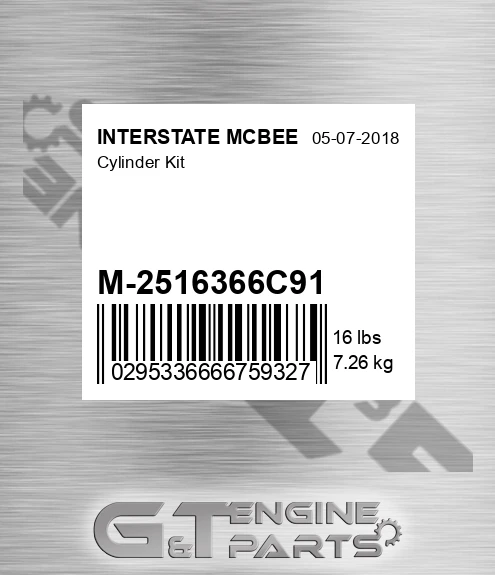 M-2516366C91 Cylinder Kit