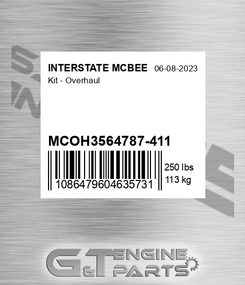 MCOH3564787-411 Kit - Overhaul