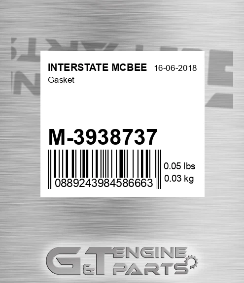 M-3938737 Gasket