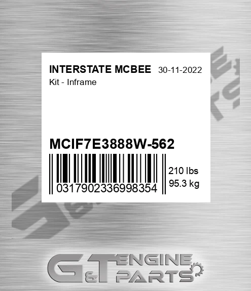 MCIF7E3888W-562 Kit - Inframe