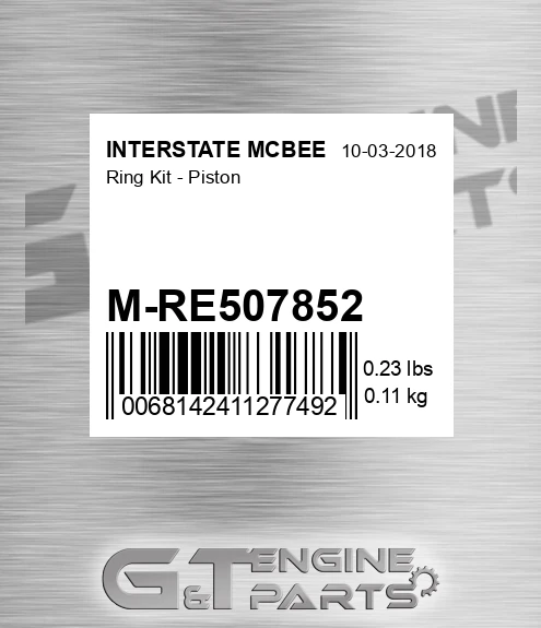 M-RE507852 Ring Kit - Piston