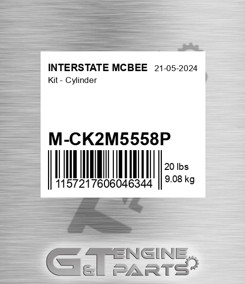 M-CK2M5558P Kit - Cylinder for INTERSTATE MCBEE