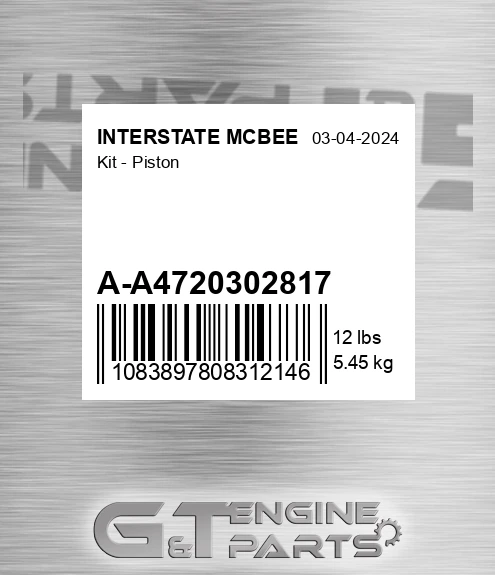A-A4720302817 Kit - Piston