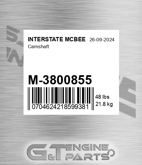M-3800855 Camshaft