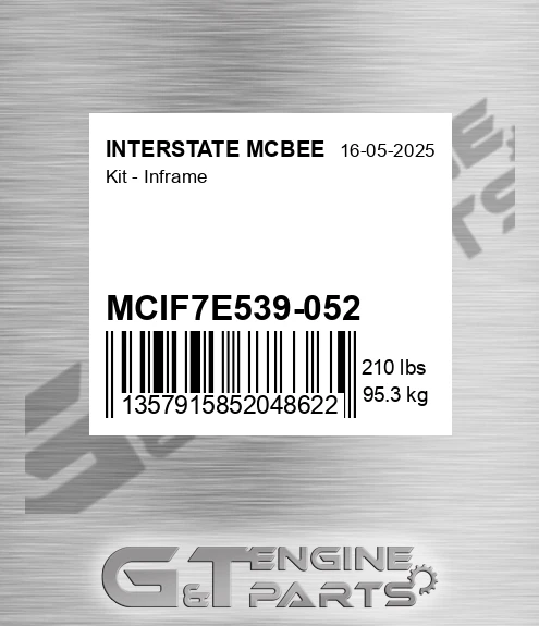 MCIF7E539-052 Kit - Inframe