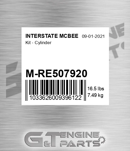 M-RE507920 Kit - Cylinder