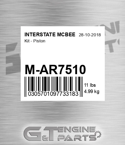 M-AR7510 Kit - Piston