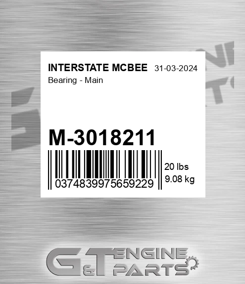 M-3018211 Bearing - Main