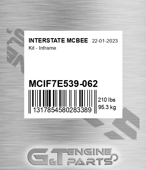 MCIF7E539-062 Kit - Inframe